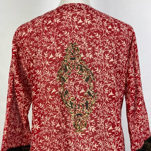 Chondon | Red Print Kurta Tunic - Picture 5 of 9